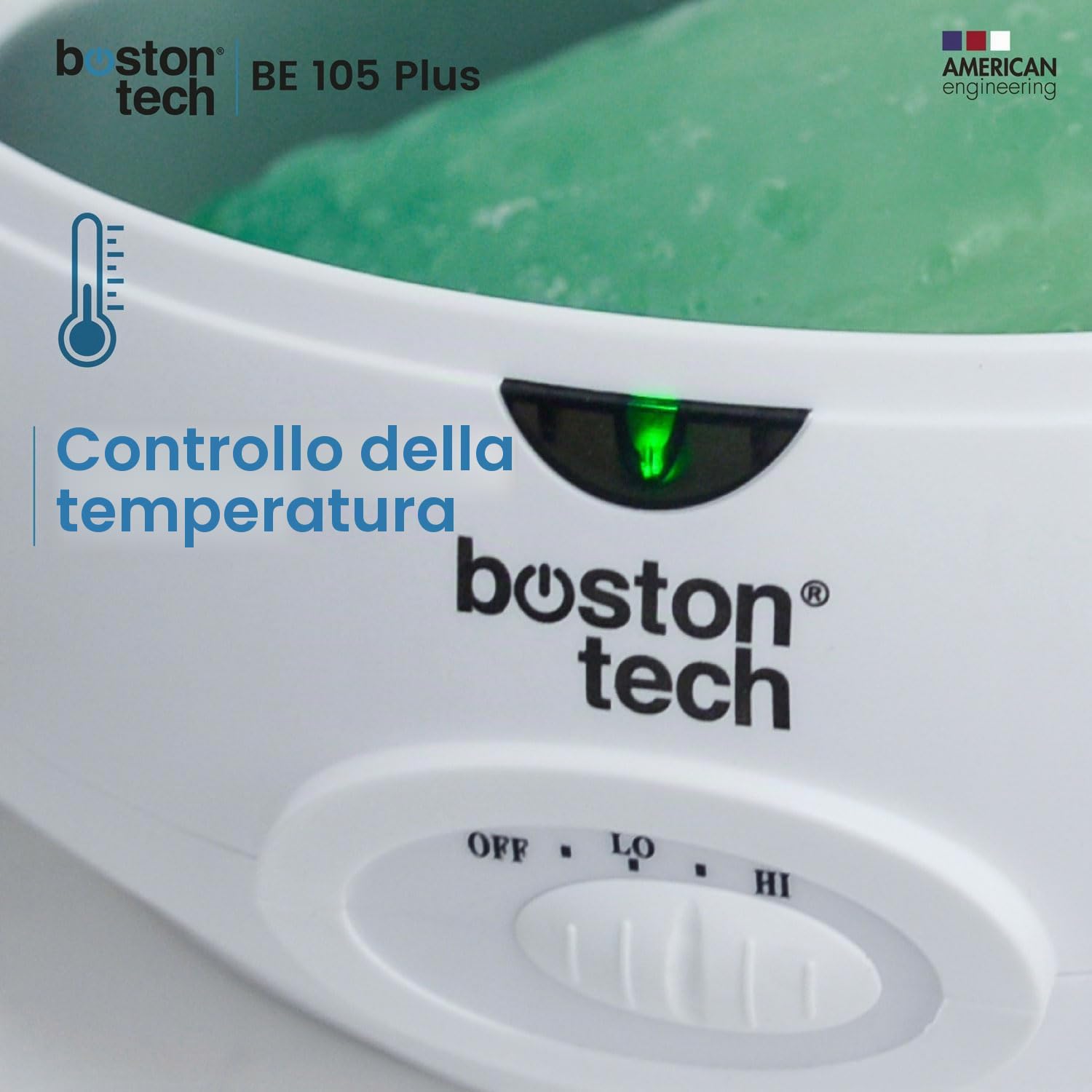 Boston Tech® Bagno di paraffina per mani e piedi -Apparecchio di paraffina per alleviare dolori muscolari e osteoartrite - Capacità 3 litri Include accessori premium per uso personale e professionale