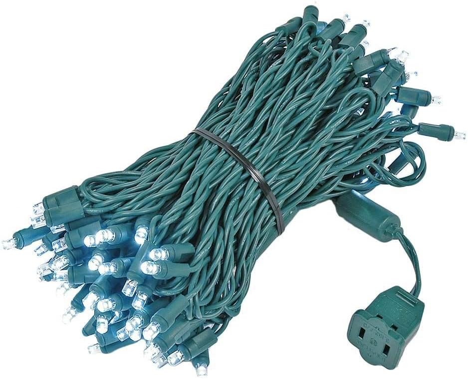 Novelty Lights 50FT 100 LED Christmas String Lights, Tree Lights Indoor Outdoor Commercial Grade LED Mini Light Set with 40,000 Hours Rating, Christmas Lights Christmas Tree Lights (Pure White)