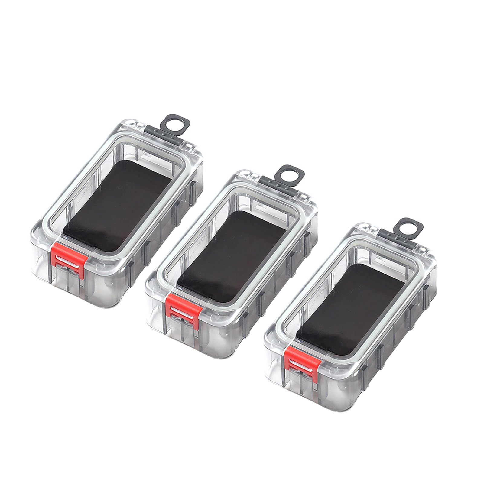 Fishing Tackle Box Night Glow Magnetic Rainproof Seal Tool Containers Bait Lure Storage (3Pcs)