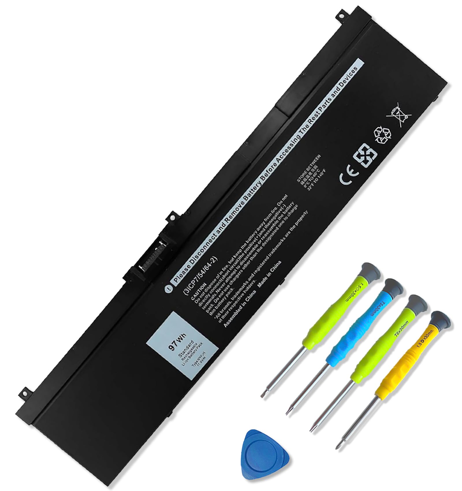 DELL NYFJH バッテリー Precision 7530など専用バッテリー Amazon.com: SUNNEAR NYFJH Laptop Battery Replacement for