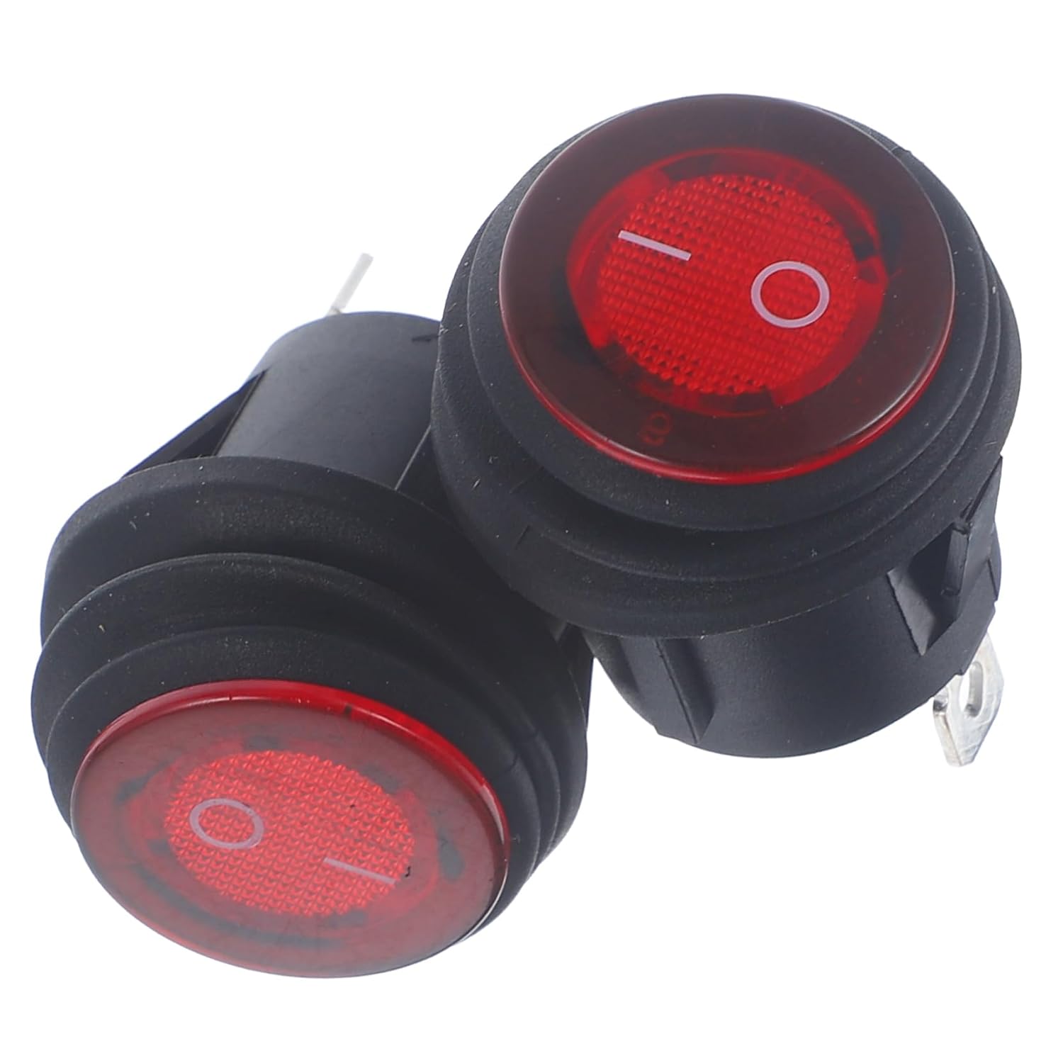 2Pcs Heavy Duty Pin Toggle Switch with Design and Light Indicator for Auto and Use Easy Installation and Durable Performance