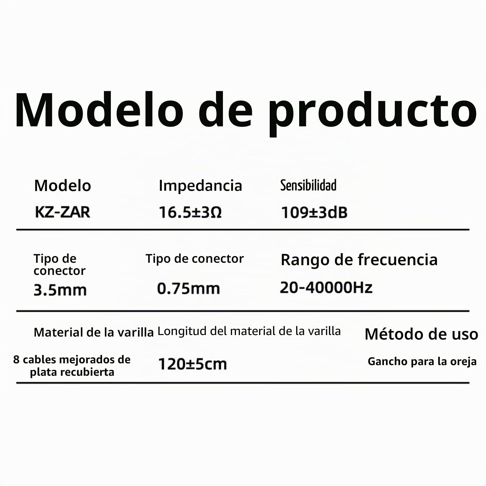 KZA COUSTICS KZ ZAR - Monitor intrauricular 1DD + 7BA Hybrid In Ear, auriculares HiFi Bass IEM, auriculares para videojuegos, cable de 2 pines, gato de 3,5 mm, músicos y audiófilos