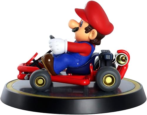 First4Figures Kart-Mario-Statuette Standard PVC Figurine, Red and Black - 6
