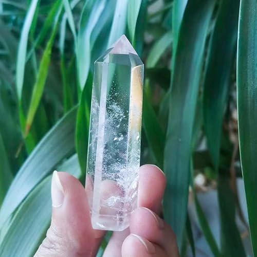 Miniatura 3 de Torre de cristal natural de cuarzo transparente de 1PCS, varita de cristal curativo de 1.9 a 2.8 pulgadas, 6 facetas de chakra, terapia de reiki,