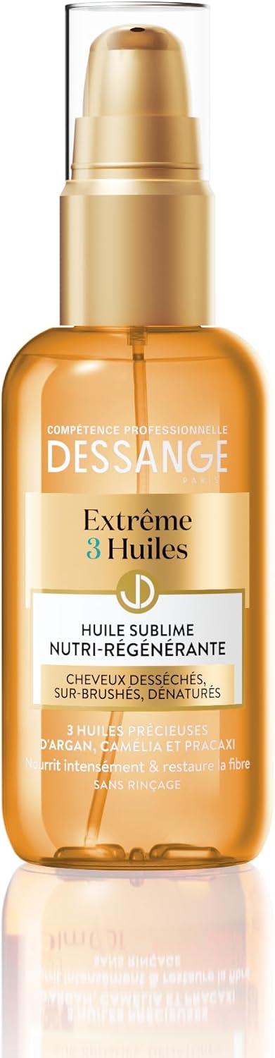 Dessange, Verzorgende en regenererende haarolie met argan, camelia en pracaxi, 100 ml