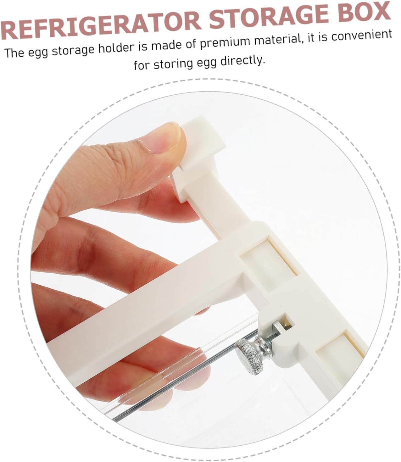 2-Pack Egg Holder for Refrigerator 18-Egg Capacity Storage Tray Multi-Function Organizer Stable Design for Easy Access