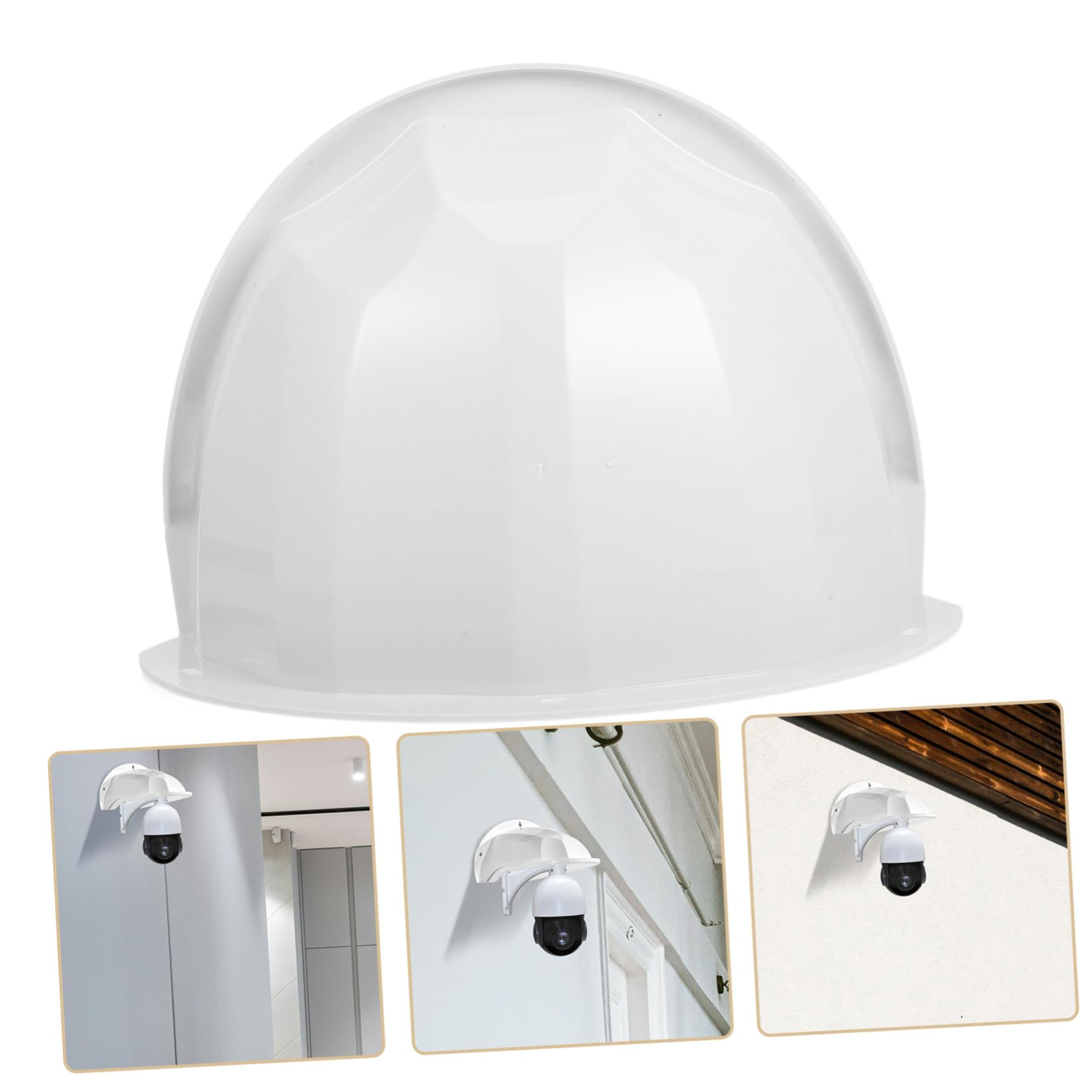 Funda Protectora para Cámara Exterior 4 Piezas Abs Blanco | Cubiertas para Techo, Uso en Café y Hogar, Protección contra Daños, Paquete de 4 Unidades