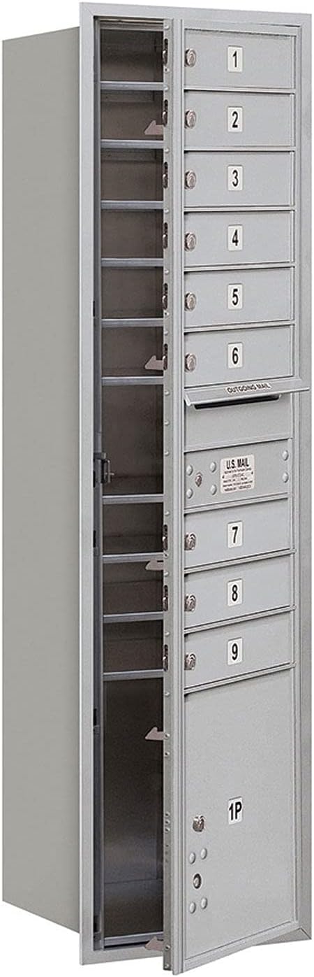 Salsbury Industries 3716S-09AFU 4C Horizontal Mailbox, Aluminum