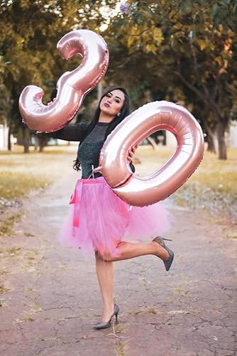 Vista 844 de Globo número 2 de 40 pulgadas, para decoración de cumpleaños y graduaciones, para niños y niñas (color verde claro)