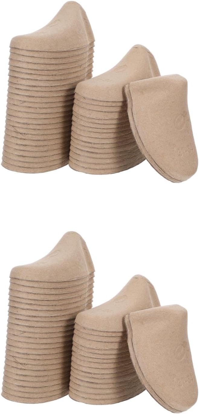 LOGOFUN 40Pairs Paper Pulp Shoe Trees Sneaker Boot Shaper Inserts Wrinkle Preventer Support for Children Size 25-30 Dry Cleaning Shops Supplies