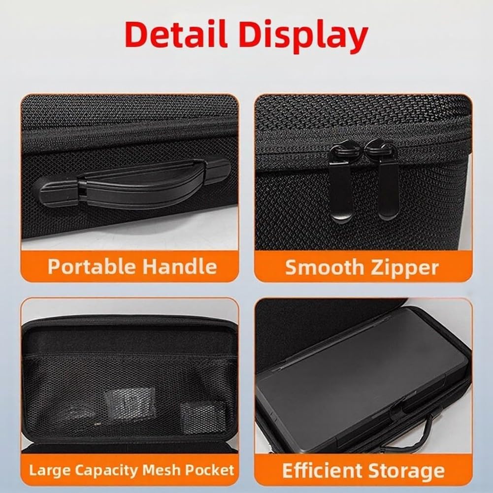 Bolsa de almacenamiento de impresora EVA para HP para Officejet 250 200 258, funda de transporte rígida portátil impermeable con compartimentos divididos con correa para el hombro