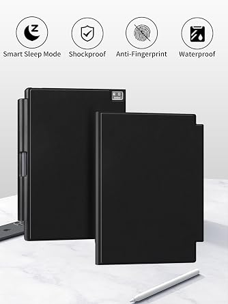Case for iFLYTEK AINOTE Air 2 8.2 Ultra-Thin Lightweight Protective Cover with Built-in Pen Auto-Wake/Sleep for AINOTE Air 2 Note Taking Tablet(Black)