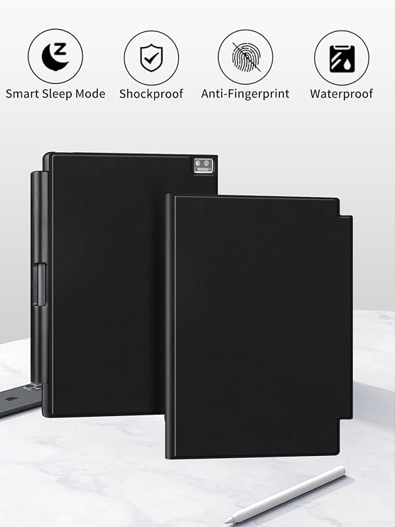 Case for iFLYTEK AINOTE Air 2 8.2 Ultra-Thin Lightweight Protective Cover with Built-in Pen Auto-Wake/Sleep for AINOTE Air 2 Note Taking Tablet(Black)
