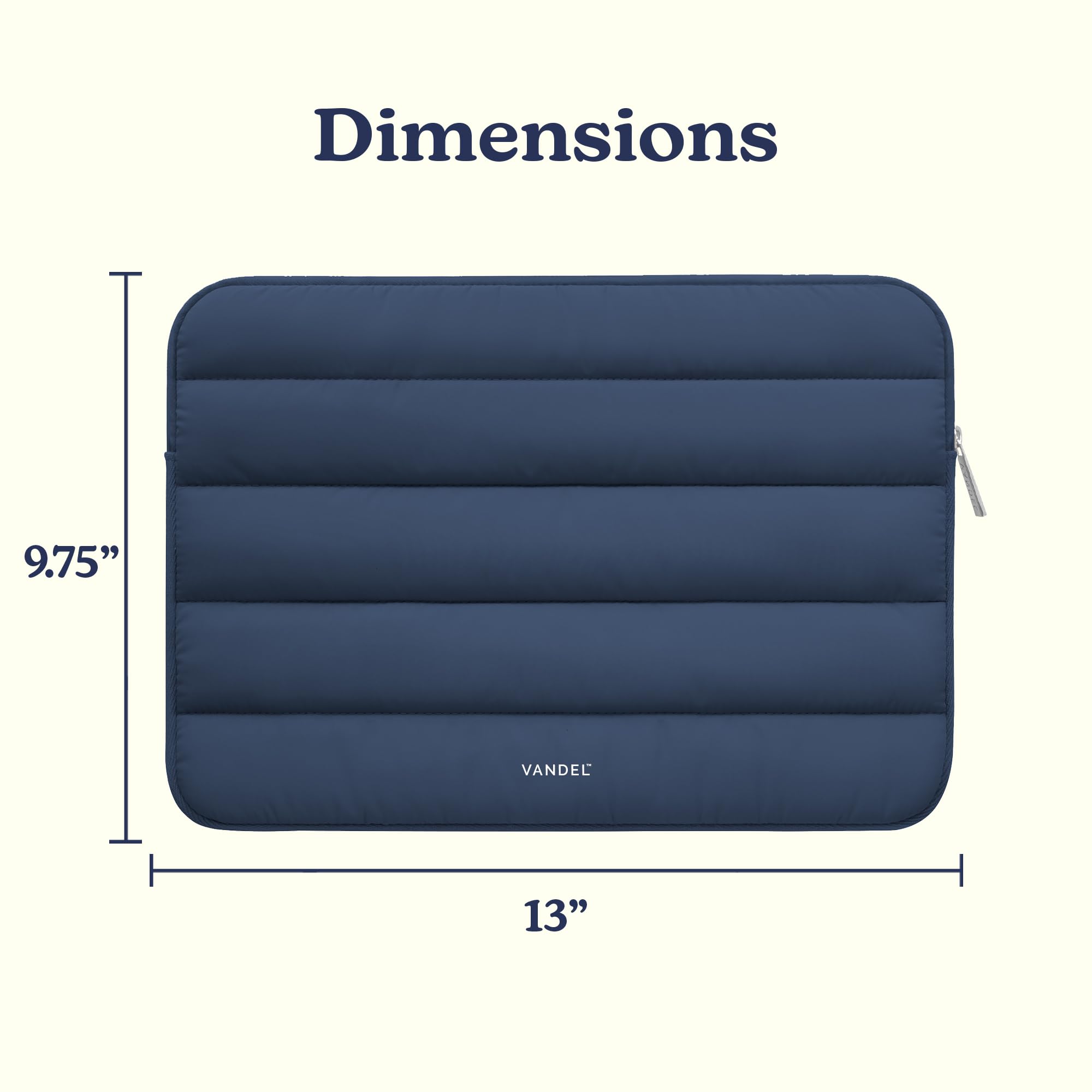 Vandel - Funda acolchada original para portátil de 15-16" para mujer y hombre, funda para MacBook Pro de 16", diseño bonito, funda de transporte para ordenador de 15,6" para Apple, Asus, Dell y HP