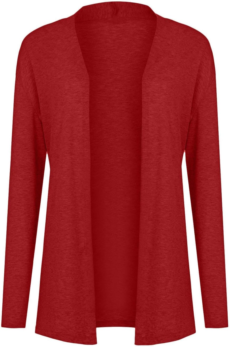Cardigans for Women Open Front Long Sleeve Soft Cardigan Fall Comfy Solid Color Lightweight Coat Outwear with Pocket