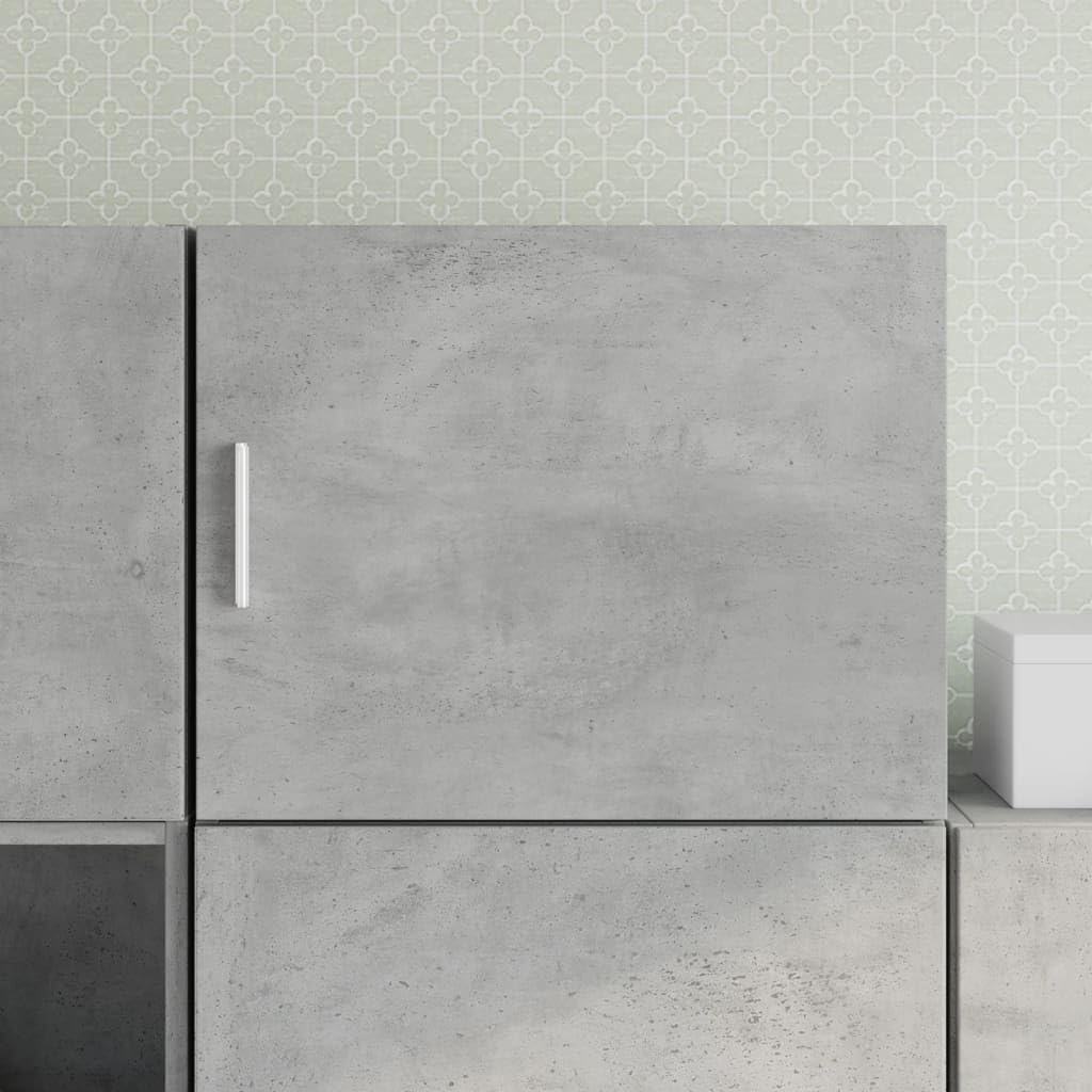Armadio da parete grigio cemento, 50 x 42,5 x 40 cm, in legno