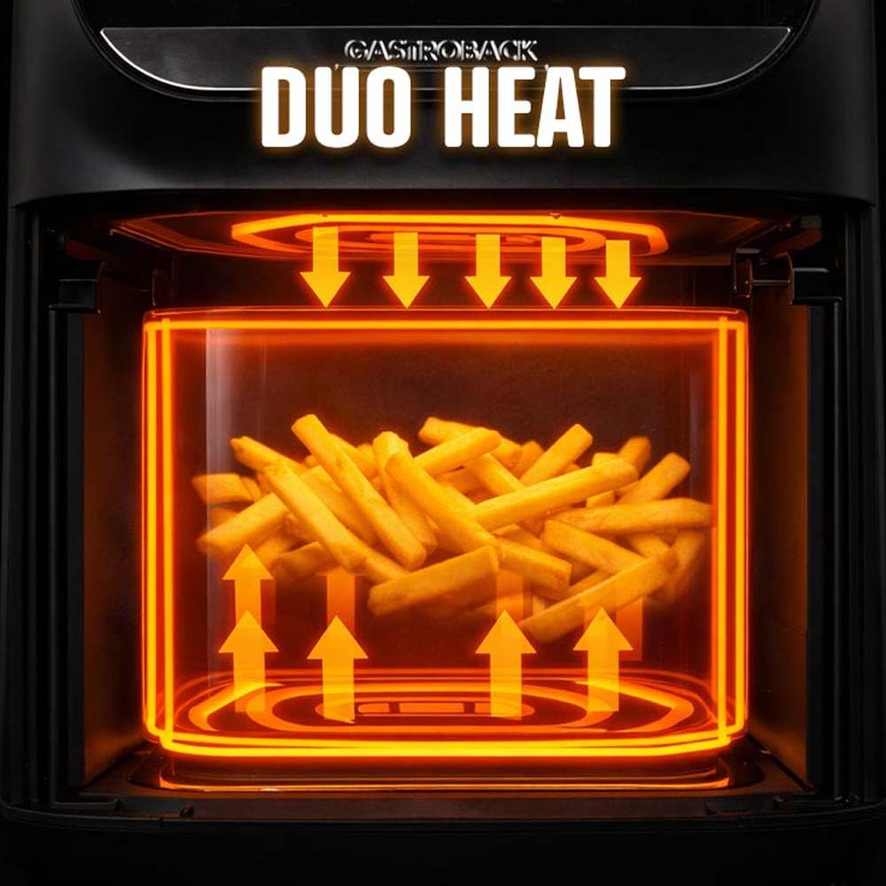 Heißluftfritteuse XXL 8L Familie, Multi Airfryer & Mini Backofen 2000W mit 10 Automatikprogrammen, DuoHeat Ober- und Unterhitze, Touchscreen Farbdisplay, 80-200°C, fettarm mit bis zu 95% weniger Öl
