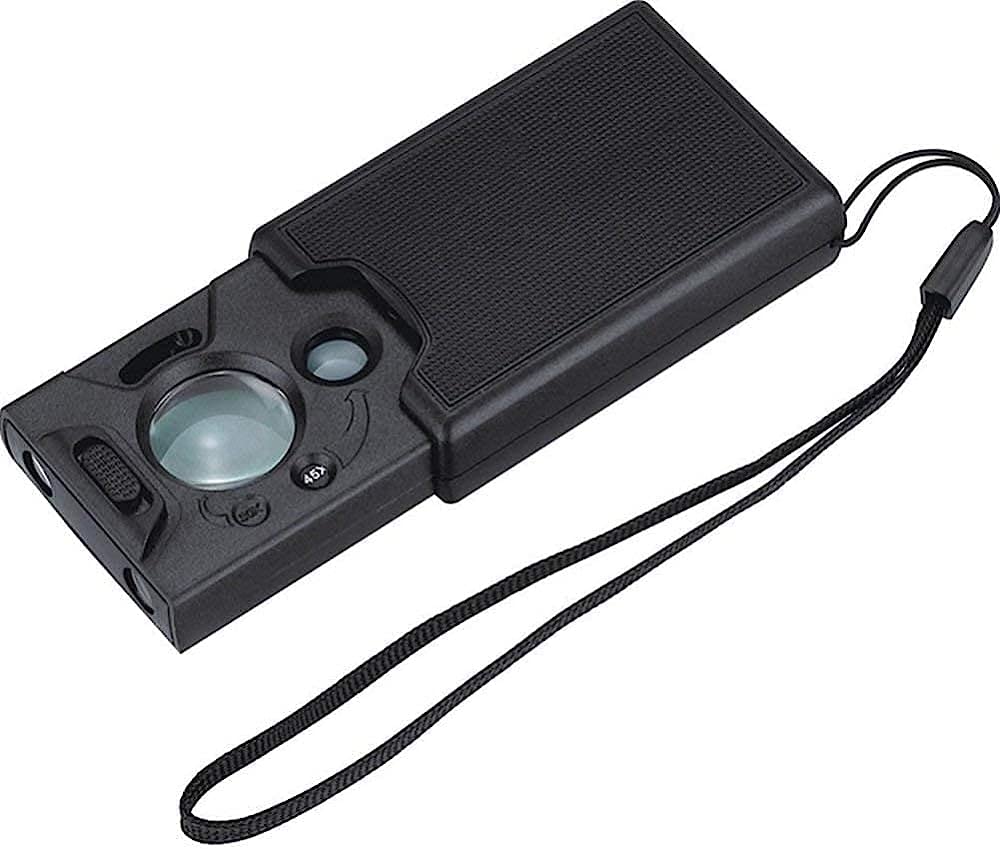 Loupe de lecture HD pour seniors avec lampe LED et trois grossissements