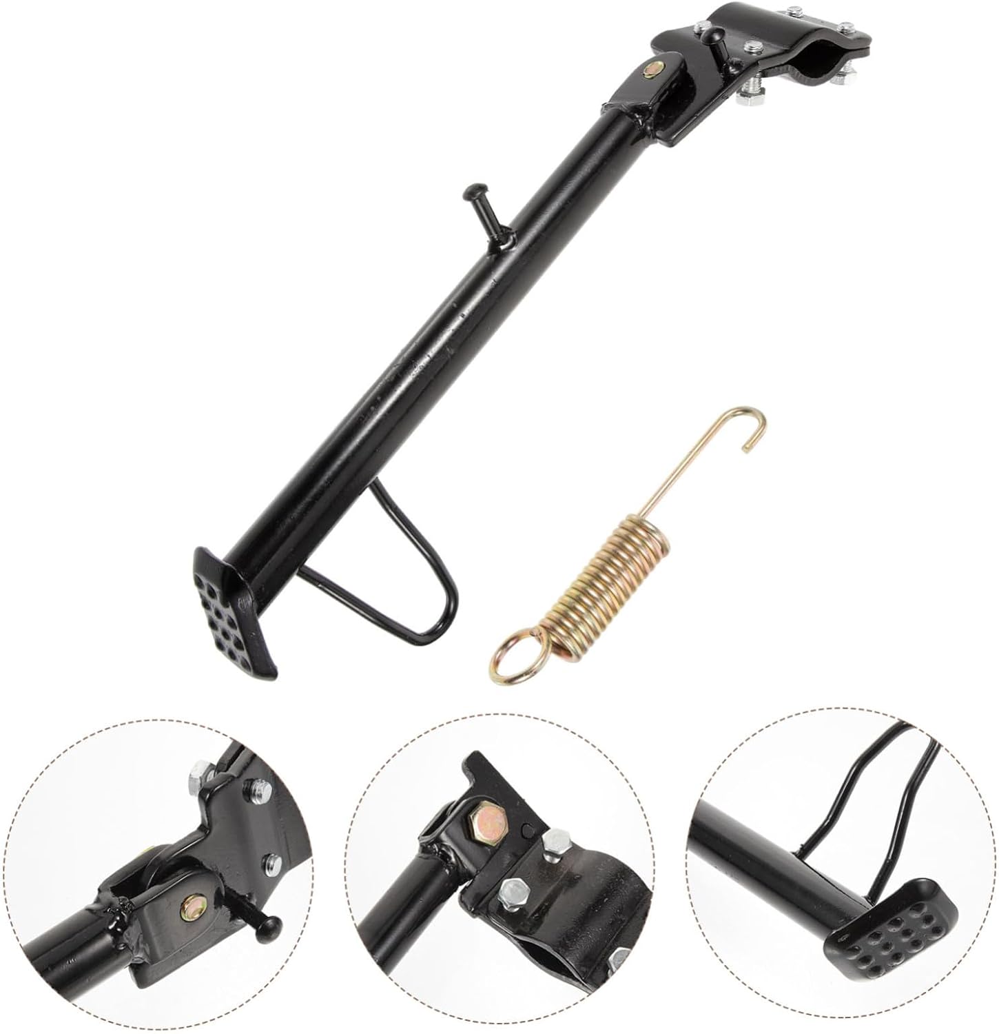 Motorcycle Kickstand Replacement Side Stand for Motorcycle Scooter Metal