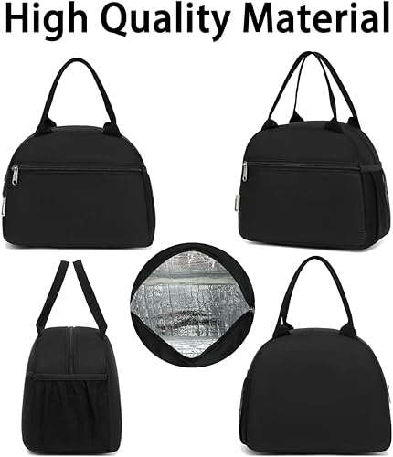 Miniatura 5 de Lonchera para mujeres, adultos, hombres, niños y niñas, pequeña y bonita lonchera de gran capacidad, contenedor de almuerzo aislado para el trabajo,