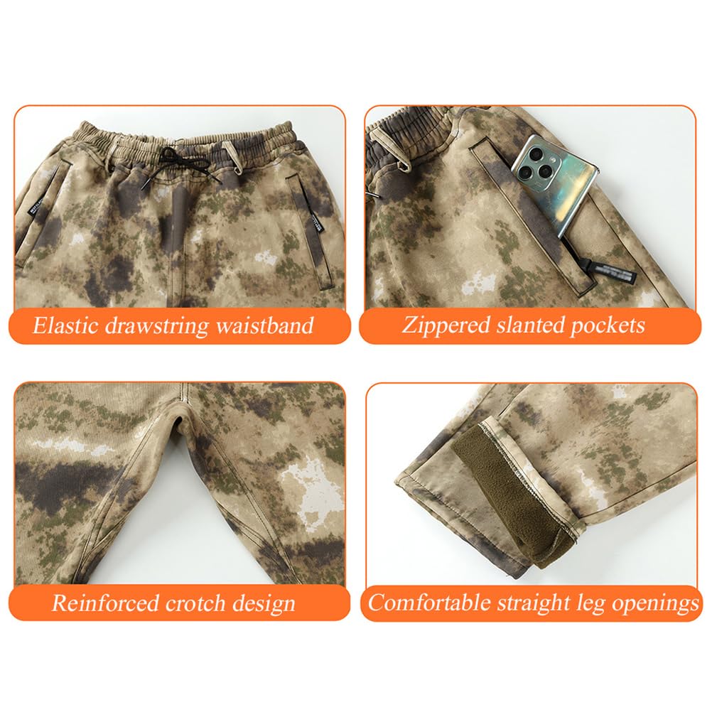 Conjunto Táctico De Chaqueta Y Pantalón para Hombre, Uniforme De Caza De Forro Polar Impermeable