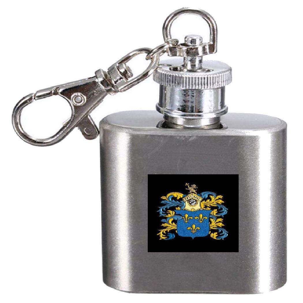 Flasque avec blason de la famille KERYING marron pour randonnée