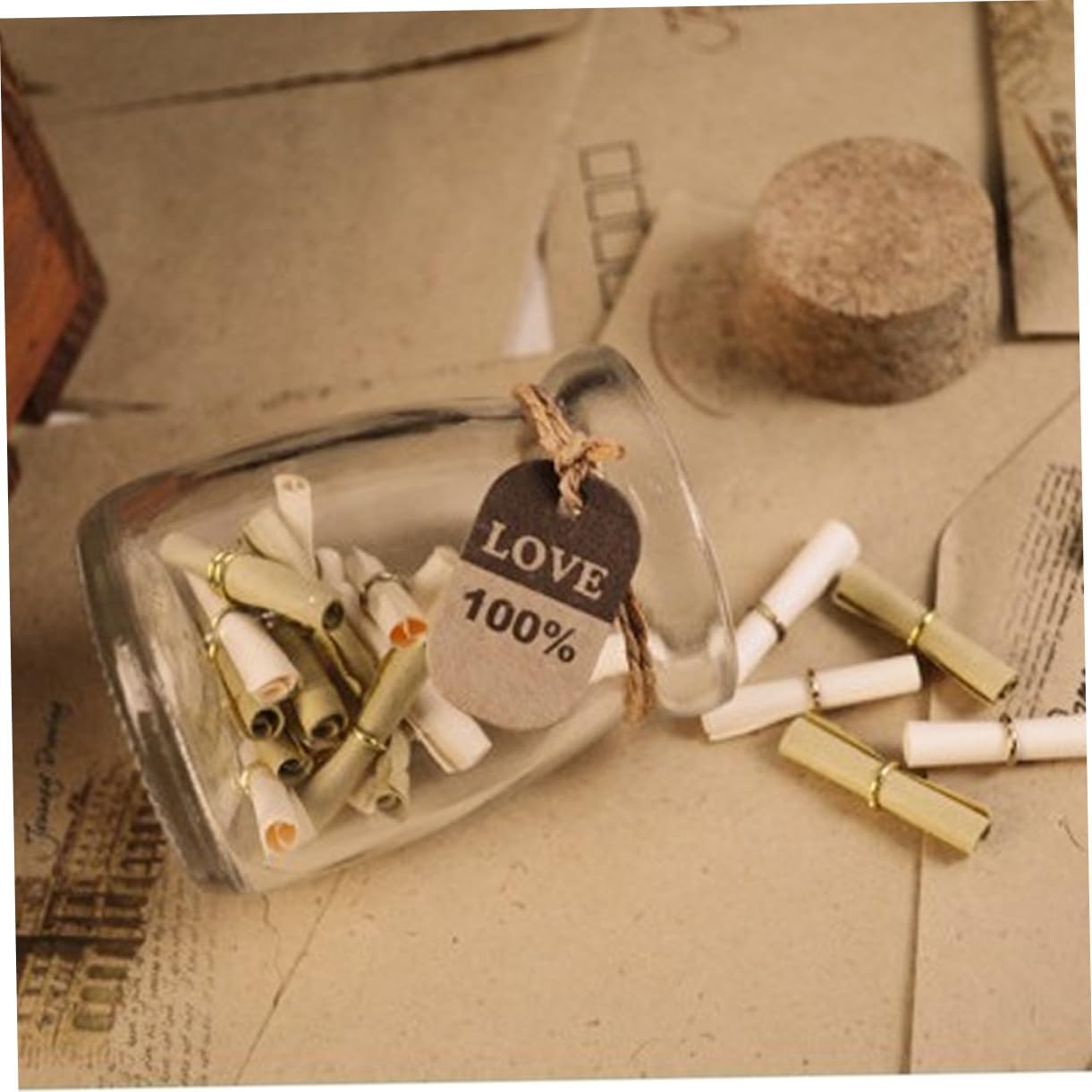 Alipis 12pcs Glass Favor Jars with Cork Lids Miniature Storage Bottles for Spices Candies and Candle Making Includes Label Tags and String for Weddings and Parties