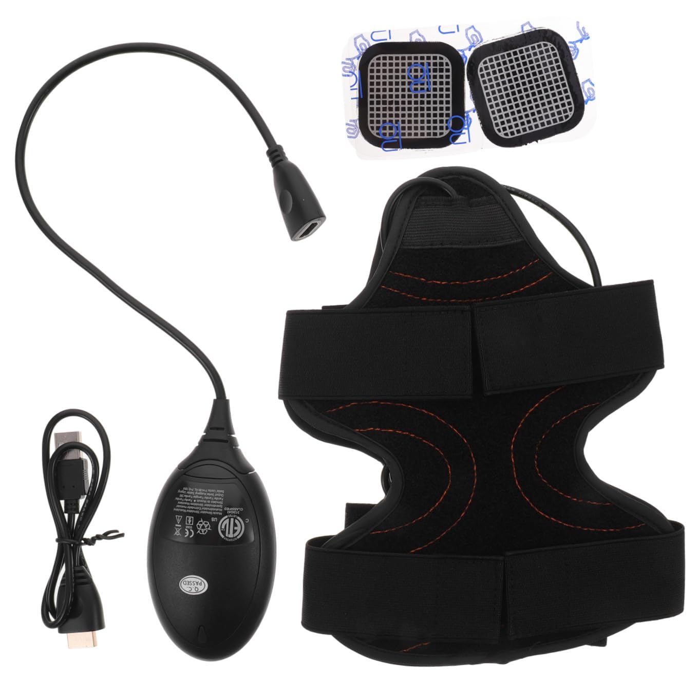 Ceinture de Bras Amincissante 220w 3, 7v en Tissu Noir