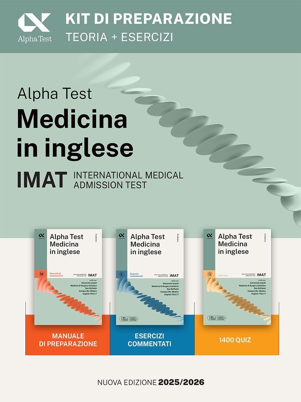 Alpha Test Medicina Inglese IMAT 2025-2026. Kit di preparazione. Con simulatore online (TestUniversitari)