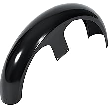 HECASA 26" Front Fender Wheel Compatible with Harley Touring Road King Road Glide Electra Glide Street Glide Custom Baggers Mud Guard Protection Powder Coated Black