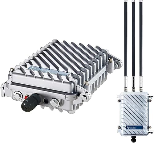 Miniatura 2 de KuWFi Punto de acceso inalámbrico WiFi al aire libre 11AC 750Mbps de doble banda 2.4G5.8G antenas estación base impermeable AP soporte inalámbrico