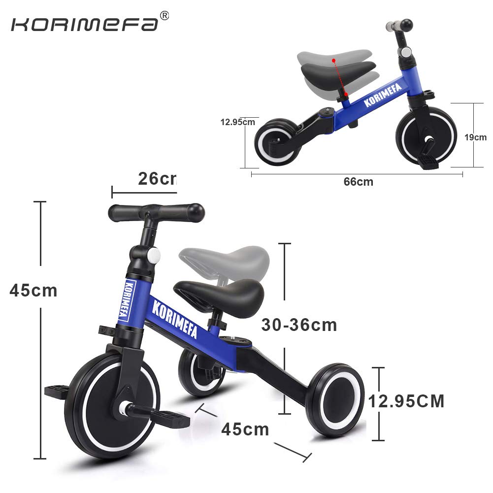 KORIMEFA 3 IN 1 Kids Trike for 13 Years Old Boys Girls Toddlers