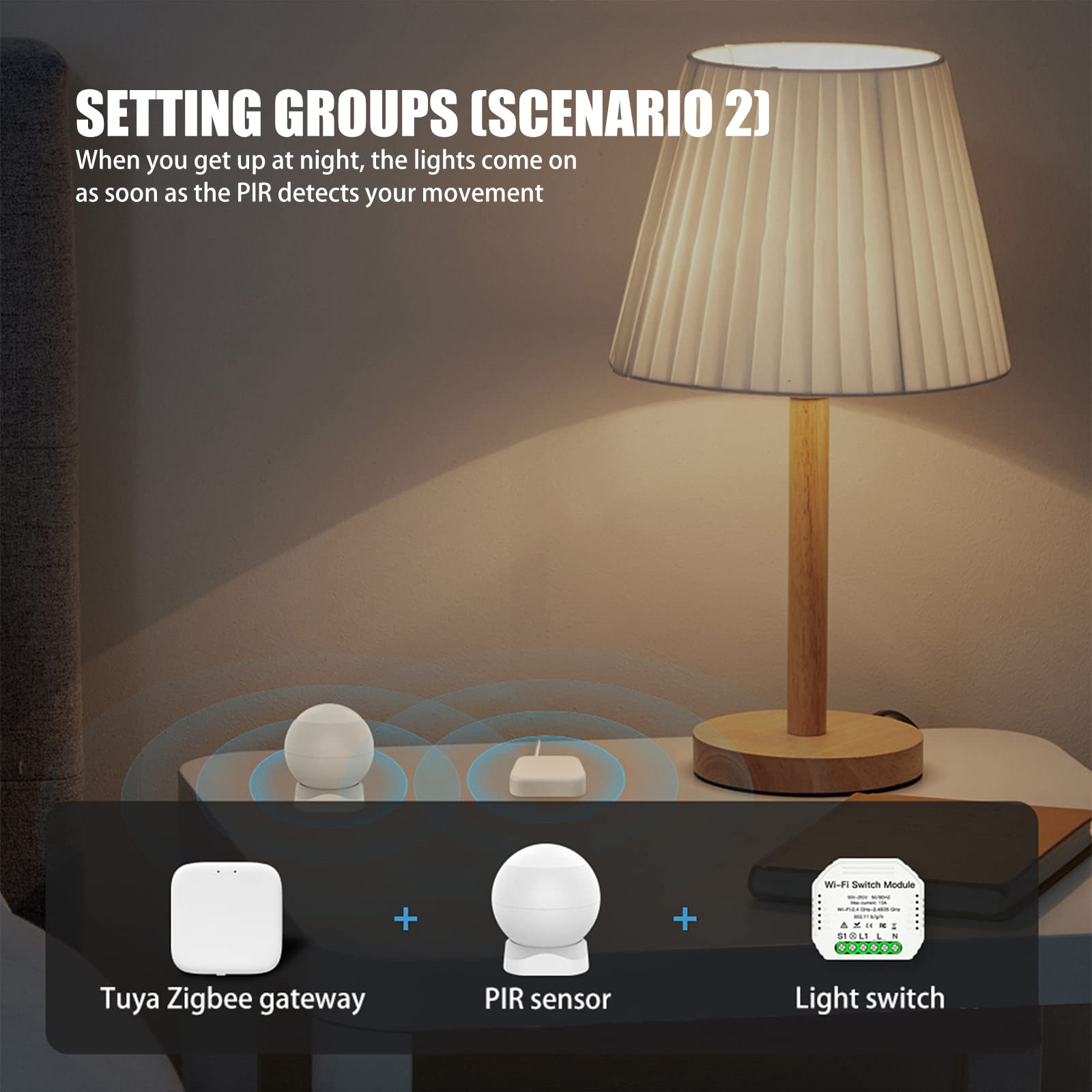 ZigBee Gateway, Tuya Smart Gateway Hub kompatybilny z mostem Smart Home Tuya / Smart Life App bezprzewodowy pilot zdalnego sterowania, z urządzeniami Tuya ZigBee 3.0, połącz do 45 urządzeń [Tylko Tuya ZigBee ]