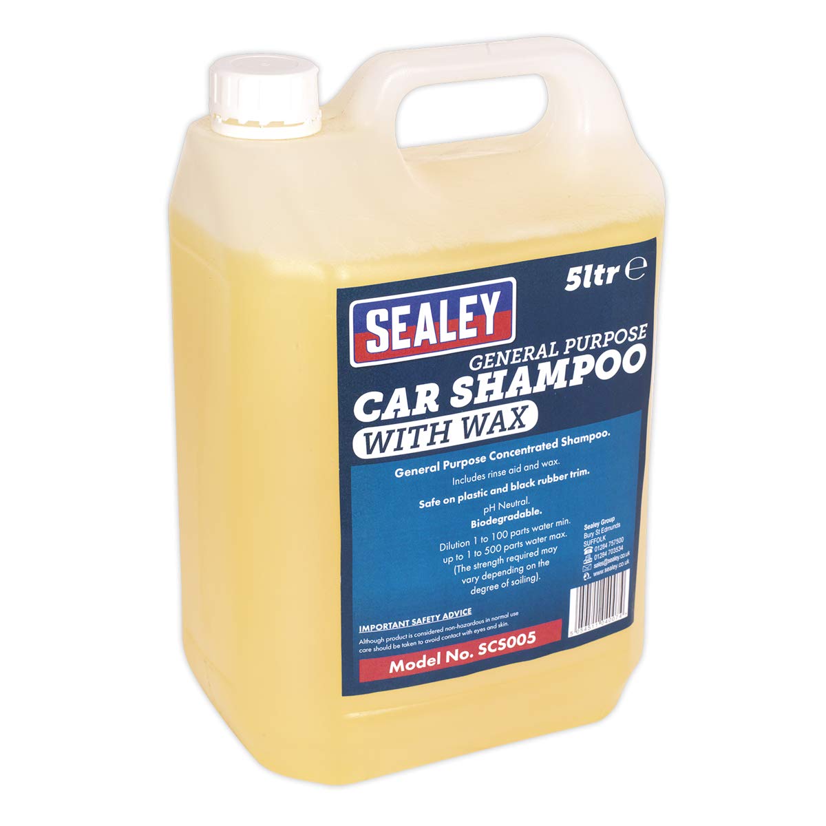 Shampoing Auto Sealey Scs005 pour enlever les taches sur voiture et pierres