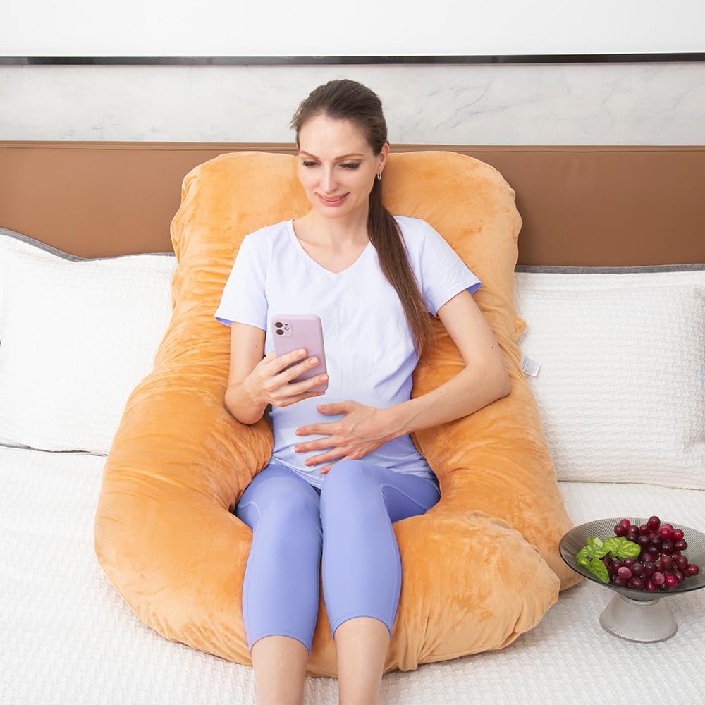 Amazon｜Awesling 抱き枕 妊婦 U字型 全身枕 授乳クッション 妊娠抱き
