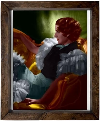 Norma Shearer - 14X17 Full Color Photo Sign With Wood Frame PTR #G310255