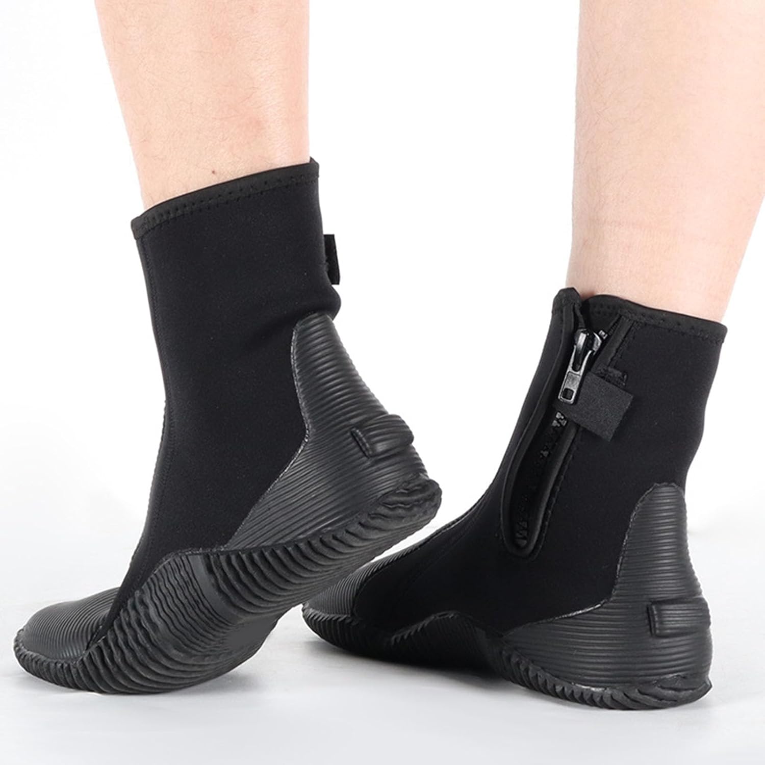 Water Shoes, Anti Slip Diving Boots 5mm Neoprene High Top for Surfing Snorkeling Swimming Men and Women