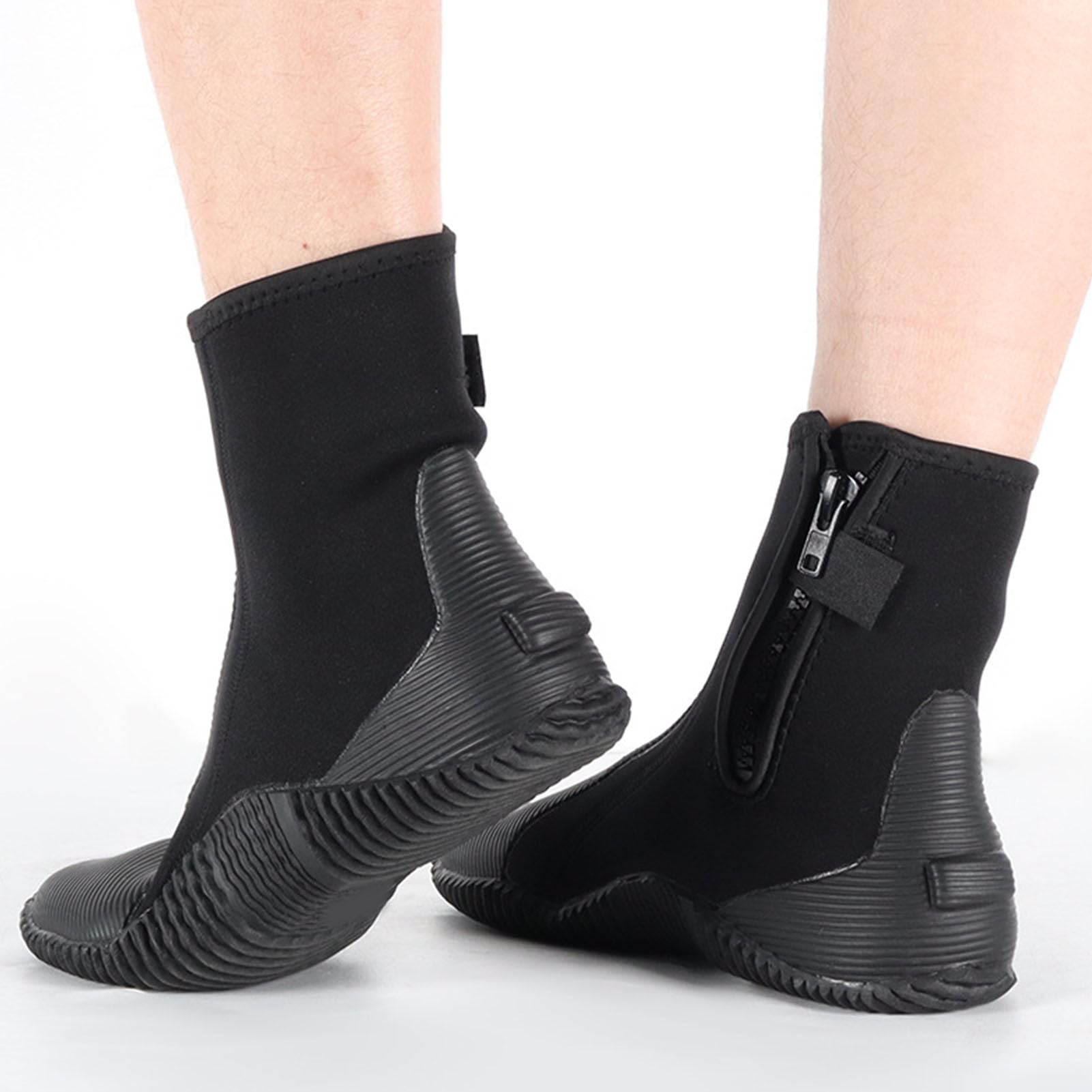 Generic Buty Nurkowe Neoprenowe 5mm Ochrona Sportów Wodnych dla Dorosłych Mężczyzn Kobiety Antypoślizgowe do Raftingu z rurką 2 Pary