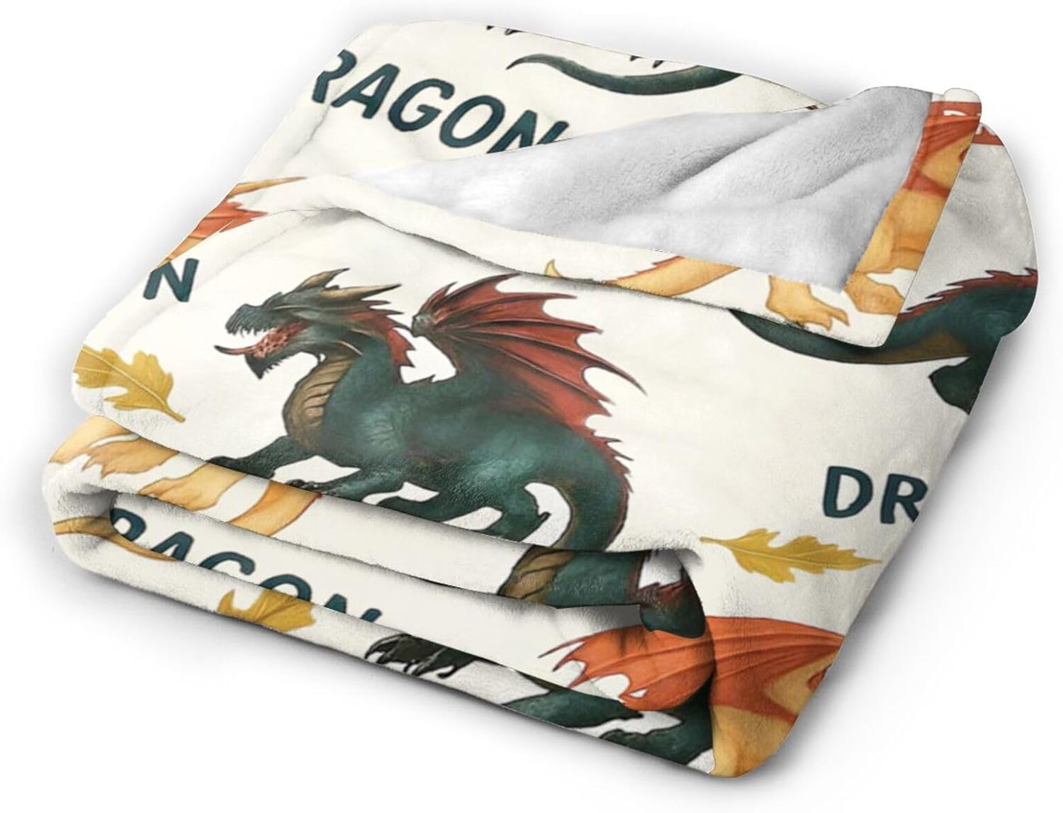 Dragon Blanket Dragon Soft Cozy Throw Blanket Animals Decor Flannel Blankets Gifts for Women Girls Boys Kids Adults 50"X40" - Image 2