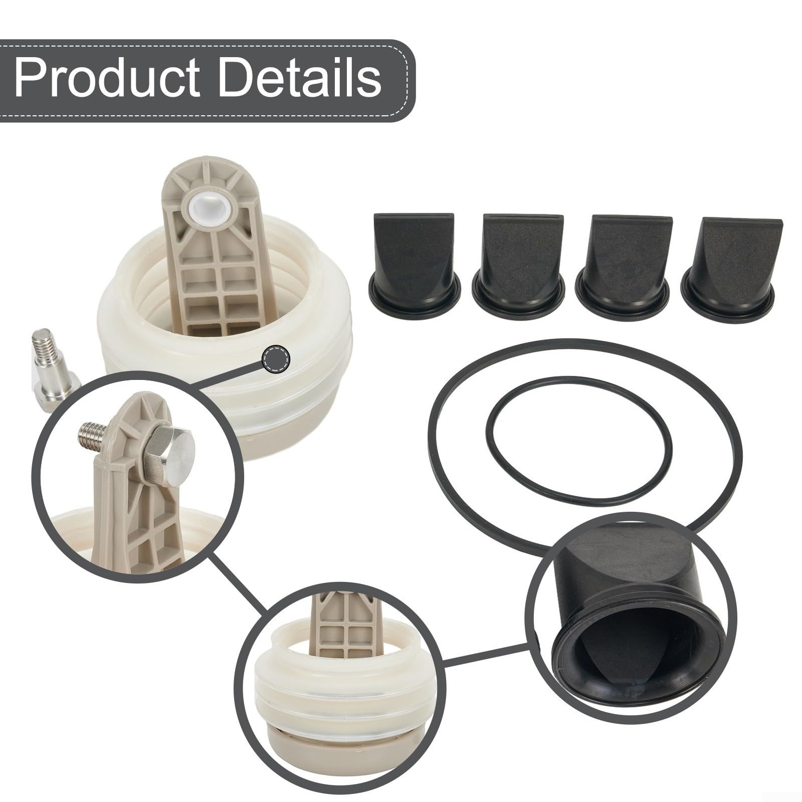 Kit de fuelle de bomba 385230980 con válvulas de pico de pato y juntas tóricas, para bombas de descarga de vacío Dometic S T J Series S12D S24D T12 T24 TW14 TW24 SW12 SW24 SW24 piezas de