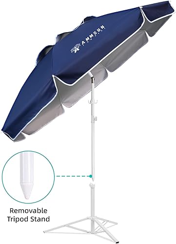 Miniatura 4 de AMMSUN Paraguas de sombra, paraguas portátil de alta calidad con soporte, paraguas deportivo ligero de 6.5 pies para juegos deportivos, protección