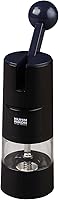 Kuhn Rikon Ratchet Pepper Grinder: Adjustable Ceramic Mechanism for Salt, Pepper & Spices - Easy Grip, Black 8.5"