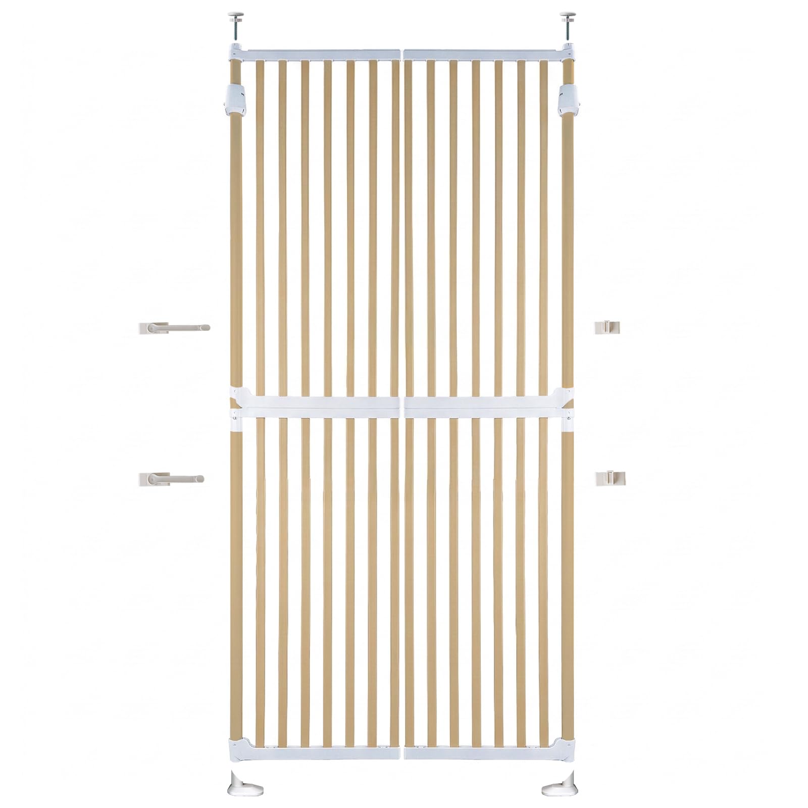 Tenzo-R Absperrgitter Treppenschutzgitter Beige 86-96cm 180cm Hoch