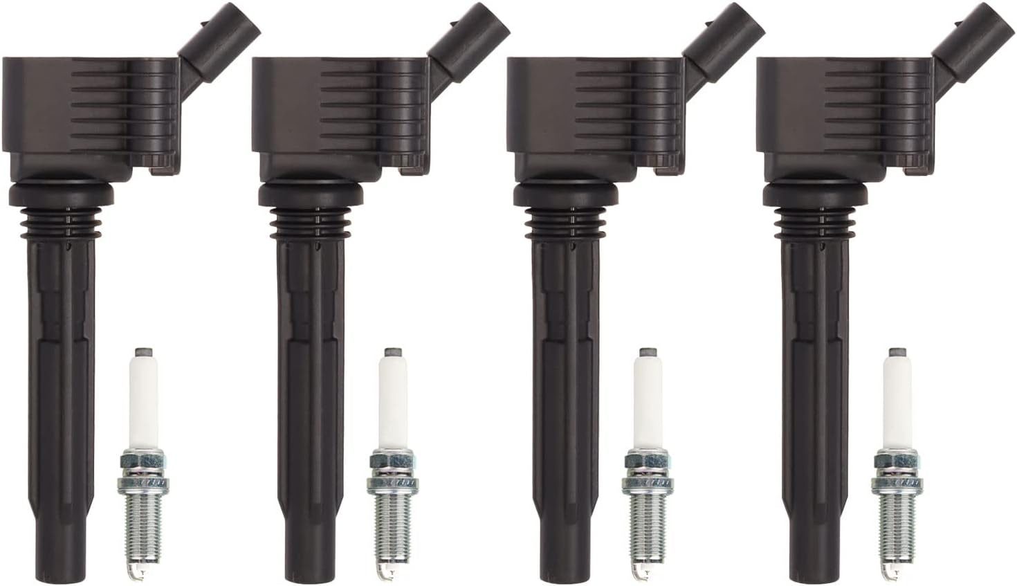 ENA Set of 4 Ignition Coil Pack and Spark Plug Compatible