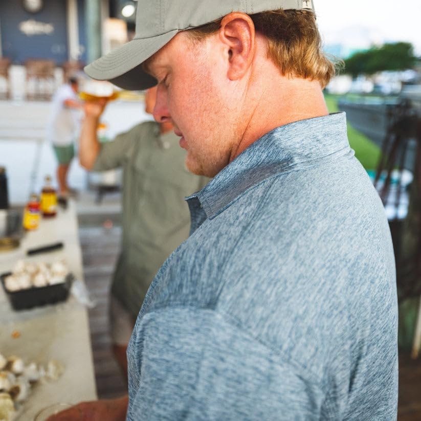 Mossy Oak Polo Sun Shirt for Men with UV Protection for Golf, Fishing, Hiking, or Casual - Image 5