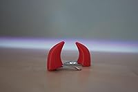 Vista 3 de Pequeñas pinzas para el cabello con forma de cuerno de diablo (rojo)