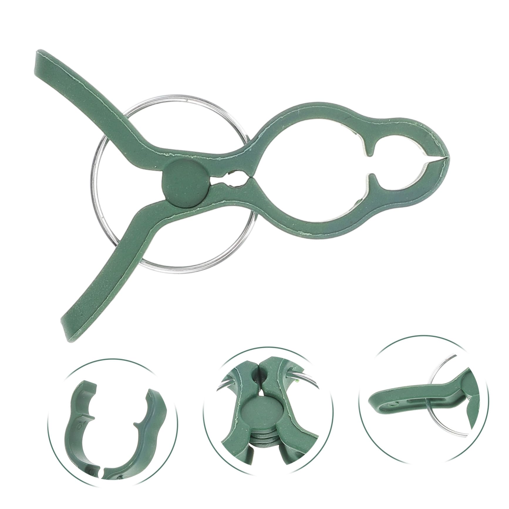 Clip di Supporto per Piante Verde 50 Pezzi in Plastica per Pomodori
