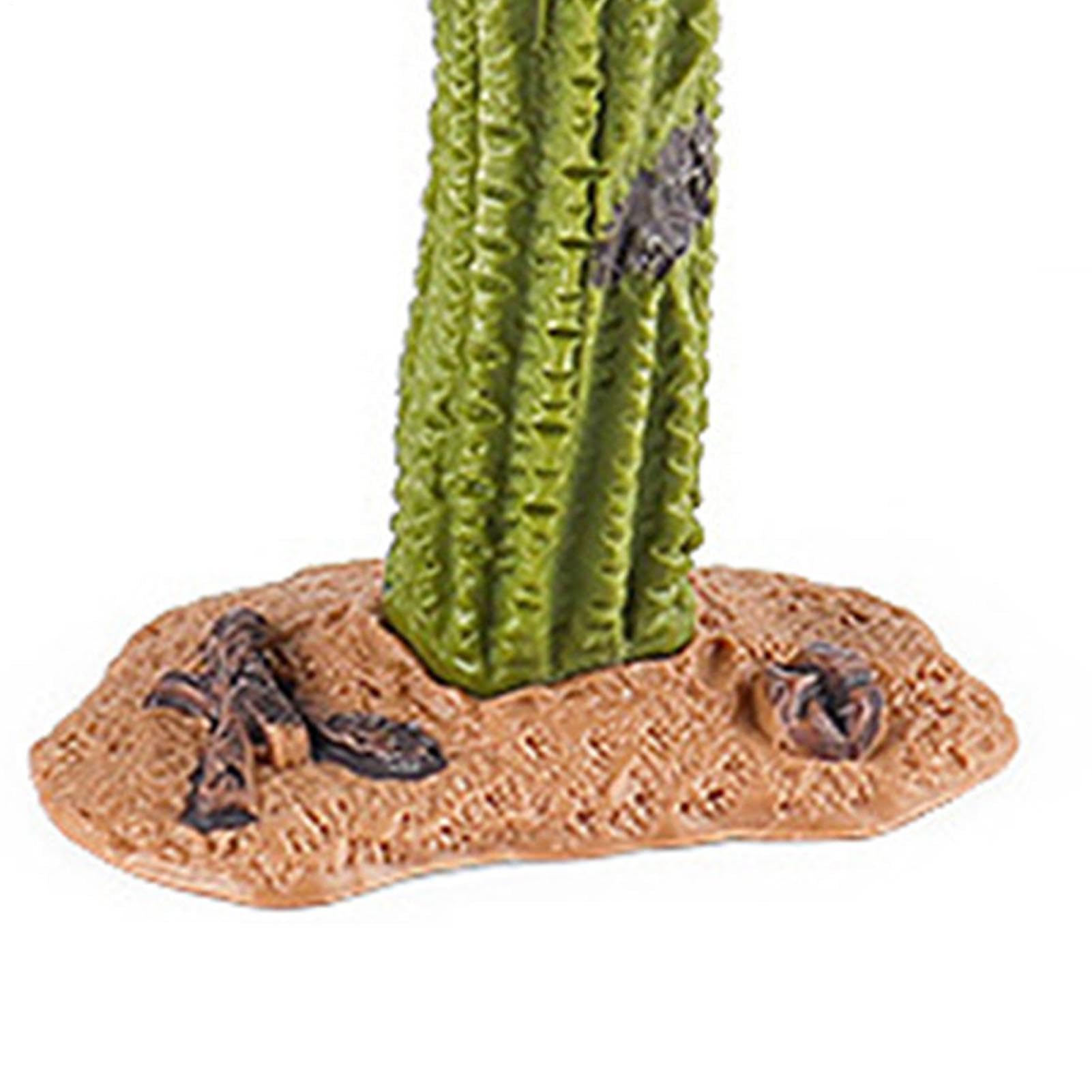 Statuine animali del deserto 24 Pezzi Giocattoli Modellini Di Piante | giocattoli animali del deserto realistici paesaggio in miniatura Per Bambini Comodino Mensola Giardino Tavolo