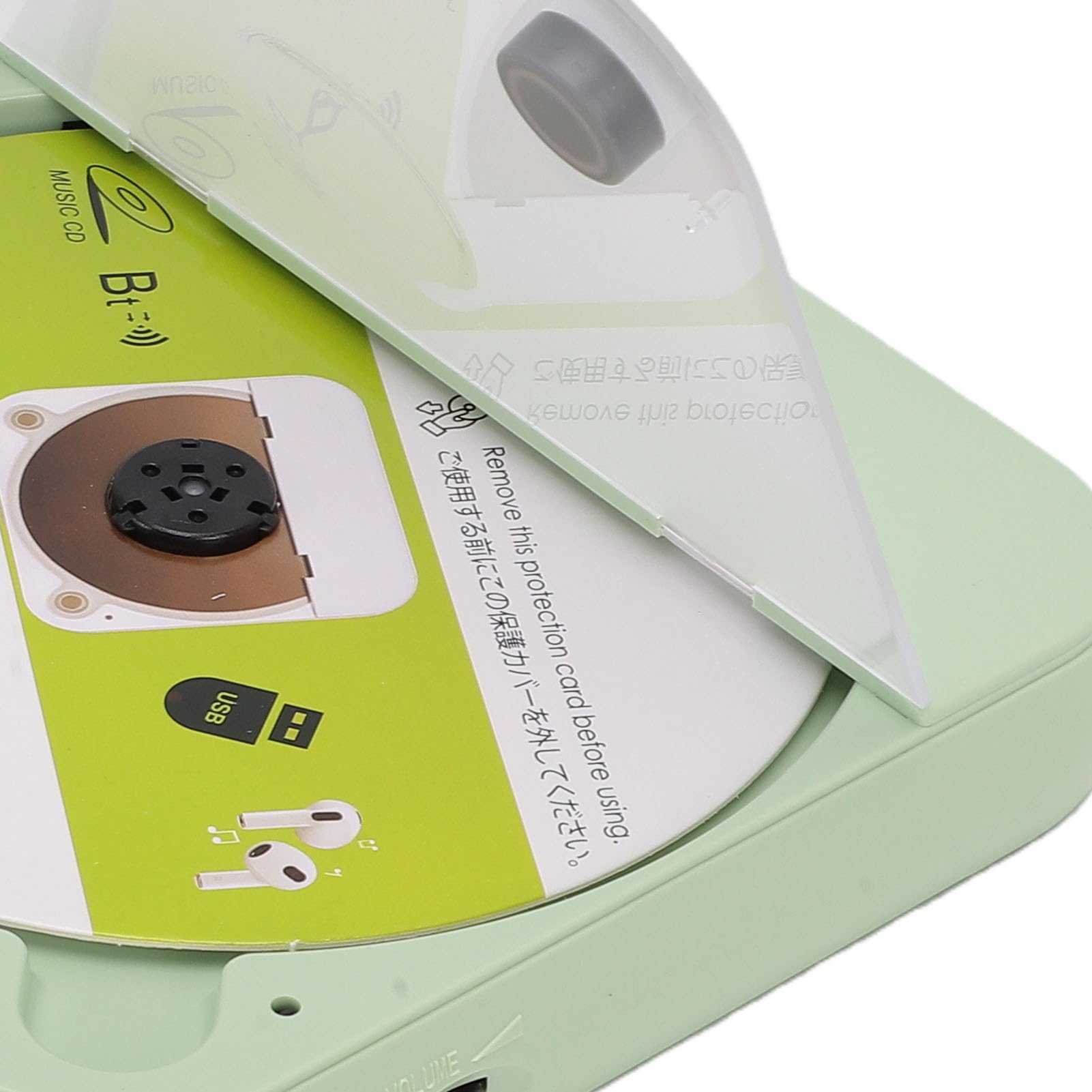 Bluetooth CD Player with HiFi Speakers Rechargeable for Car Home