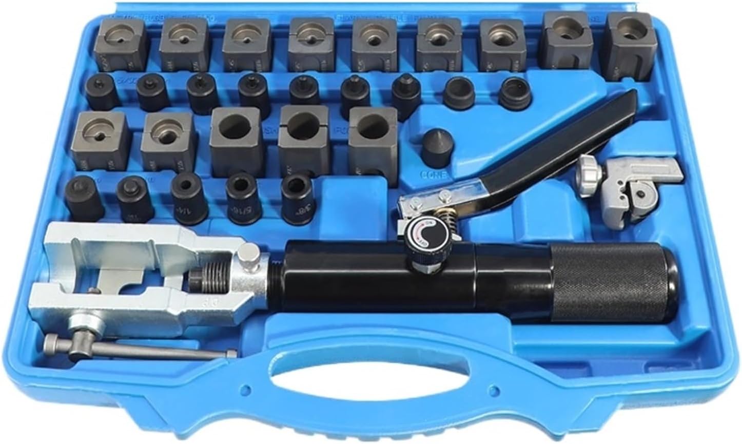 Hydraulic Flaring Tool Kit Universal Brake Set with Tubing Cutter 45° Double Line T